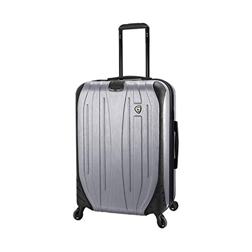 Mia Toro Italy Ferro Hard Side 29" Spinner Luggage, ALUMINUM