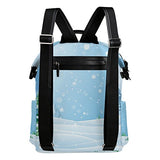 Colourlife Winter View Stylish Casual Shoulder Backpacks Laptop School Bags Travel Multipurpose