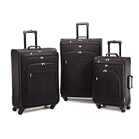 American Tourister Luggage AT Pop 3 Piece Spinner Set, Black