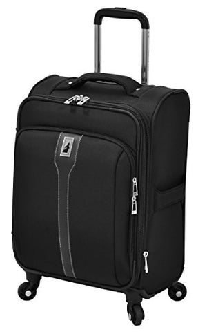 London Fog Knightsbridge 20" Expandable Spinner Carry-On, Black