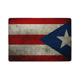 Unisex Leather Passport Cover Holder, Puerto Rico Flag Passport Case, Anti-theft Waterproof
