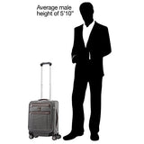 Travelpro Luggage Platinum Elite 20" Carry-On Intl Expandable Spinner W/Usb Port, Vintage Grey