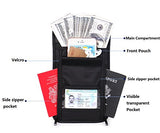 Big Mango Multipurpose Travel Wallet Passport Holder & Neck Stash Pouch with RFID Blocking for