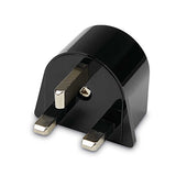 Samsonite Individual Country Power Adapter Plugs Upc U.K./Ireland/Hong Kong/Singapore, Black