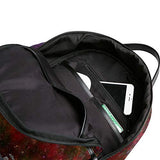 Backpack Wolf Galaxy Images Womens Laptop Backpacks School Hiking Travel Daypack