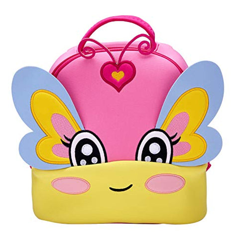 Toddler Baby Backpack 3D Waterproof Kindergarten Backpack Animal Preschool Backpack for Kids Girl Boy (Butterfly)