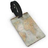 Luggage Tags Retro World Map Special Travel Name Tag Holder Labels
