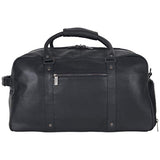 Kenneth Cole Reaction Men's 20" Leather Top Zip Travel with RFID Duffel Bag Black One Size