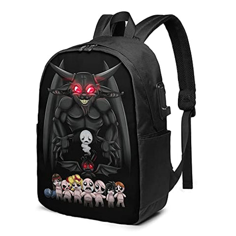 The Bin-Ding Of Is-Aac Usb Backpack Carrying Bag 17-Inch Laptop Backpack Travel School Business