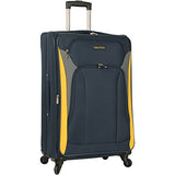 Nautica Open Seas 5 Piece Luggage-Set, Navy/Yellow