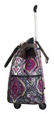 Trendy Flyer Computer/Laptop Rolling Bag 4 Wheel Case Taj Fuchsia