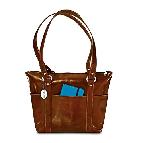 David King & Co. Florentine 6 Pocket Shopper 3543 Red, Honey, One Size