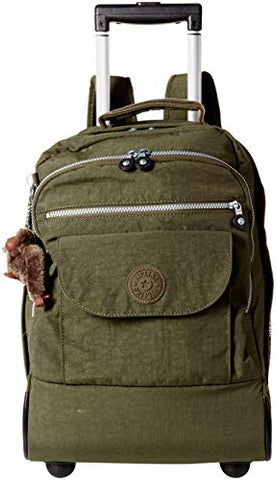 Kipling Sanaa Large Jaded Green Wheeled Backpack, JADEDGREEN