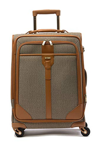 Hartmann 20 Inch Herringbone Luxe SS Carry On Spinner, Terracotta Herringbone