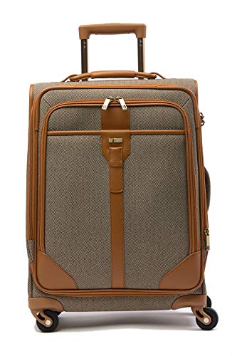 Hartmann 20 Inch Herringbone Luxe SS Carry On Spinner, Terracotta Herringbone