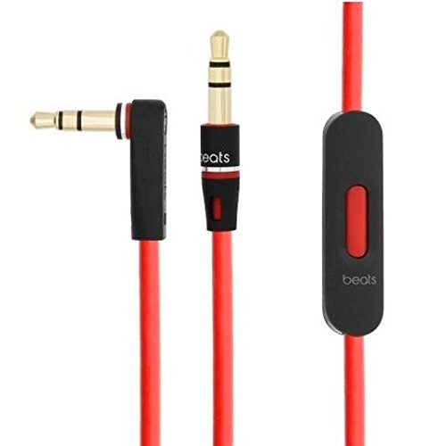 Original Replacement Cable/Wire For Beats By Dre Headphones Solo/Studio/Pro/Detox/Wireless-Red