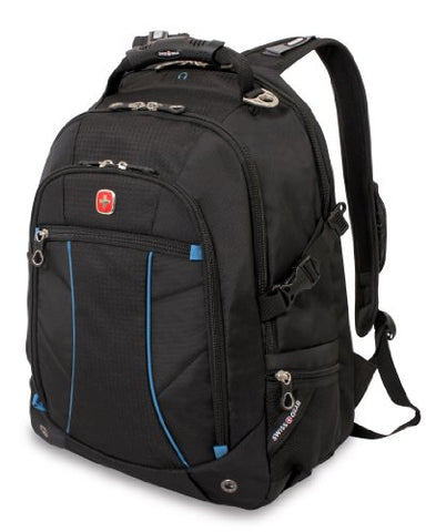 Swiss Gear Sa3118 Black With Blue Laptop Backpack - Fits Most 15 Inch Laptops And Tablets