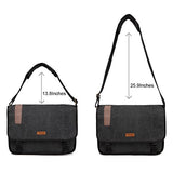 Vonxury Canvas Mens Messenger Bag Vintage 15 Inch Laptop Bag Large Satchel Bag