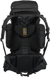 Amazonbasics Internal Frame Hiking Backpack With Rainfly, 75 L, Black