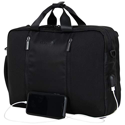 Cole Reaction Backpack with USB Charging Port, Black, 15" Laptop