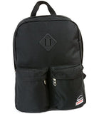 Alpine Swiss Major School Bag Backpack Bookbag 1 Year Warranty Black