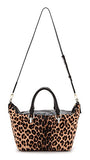 Diane Von Furstenberg Haircalf Sutra Metro Duffel Bag, Leopard