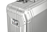 Zero Halliburton Geo Aluminum 3.0-Carry-On 4-Wheel Spinner, Silver