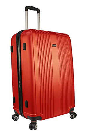 Mancini Santa Barbara 28" Lightweight Spinner Luggage in Red