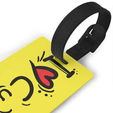 Luggage Tags - I Love Cy Travel Baggage ID Suitcase Labels Accessories 2.2 X 3.7 Inch