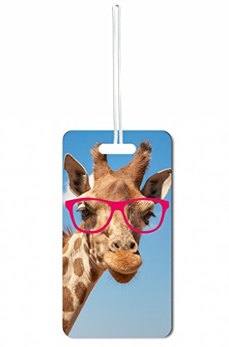 Hipster Giraffe Rosie Parker Inc. Double-Sided Luggage Tag