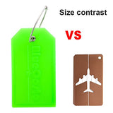 BlueCosto 2x Luggage Tags Suitcase Tag Bag Identifier ID Labels Office Travel Label - Green