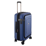 Delsey Luggage Cruise Lite Hardside 21" Carry On Exp. Spinner W/ Front Pocket, Blue