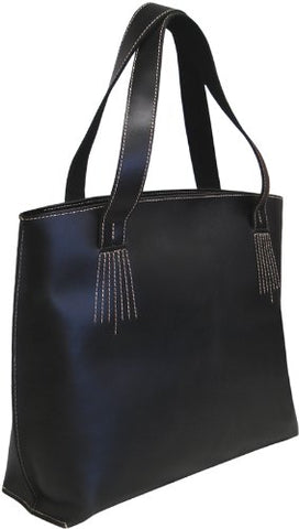 Legacy Leather Travel Tote (Black) (#1819-0)