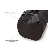 Bison Denim Multipurpose Duffel Bag Weekender Bag Carry On Travel Bag With Strap (Vintage Grey)