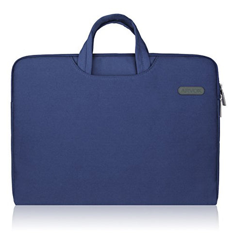 Arvok 15 15.6 16 Inch Water-Resistant Canvas Fabric Laptop Sleeve with Handle&Zipper