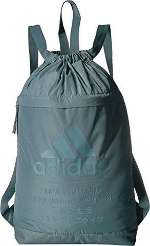 adidas Amplifier Blocked Sackpack, Raw Green, One Size