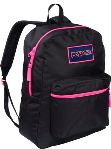 JanSport Women's Overexposed Black/Fluorescent Pink One Size
