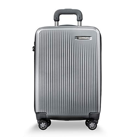 Briggs & Riley Sympatico Domestic Carry-On Expandable Spinner (Silver)
