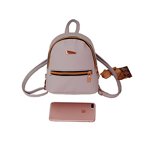 Modakeusu Casual Fashion School Leather Backpack Shoulder Bag Mini Backpack For Women Girls