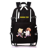 TPS Anime BANANA FISH Canvas Back Pack Cosplay School Bags Anime Laptop Backpack Unisex Travel Backpack Women Shoulder Bags (10)