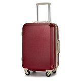 Seller-Wu 20/22/24/26/28Inch Rolling Luggage Lightweight Travel Suitcase On Wheels,Navy Blue Frame,24