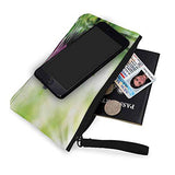 Spa Multifunction Storage Organizer Canvas Pen Pencil Bag for Women and Teens Orchids and Rocks in the Mineral Rich Spring Water Spiritual Deep Treatment Cure Green Black Pink 8.6in by 4.7in