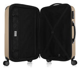HAUPTSTADTKOFFER Luggage Sets Alex UP Hard Shell Luggage with Spinner Wheels 3 Piece Suitcase TSA Champagne
