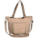 Baggallini Women'S Laptop Pocket Tote Shoulder Bag With Strap Mushroom/Teal