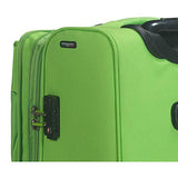 Mia Toro Italy Civetta Softside 24 Inch Spinner Luggage, Green