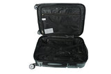 Brio Luggage ABS Hardside Luggage 3 Piece Set - Black