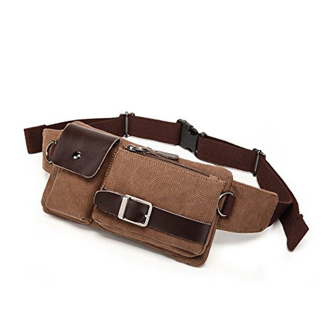 Baosha Yb-01 Vintage Men'S Waist Bag Sports Waist Pack Bum Bag Security Money Waist Day Pack