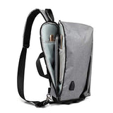 TRE Laptop Backpack, Travel Computer Bag for Women & Men, Anti Theft Water Resistant College School Bookbag, Slim Business Backpack Laptop & Notebook (Color : Black)