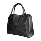 Loungefly Pebble Skull Big Purse and Matching Wallet Set (Black)