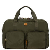 Bric's X-Bag/x-Travel 2.0 18 Inch Cargo Overnight Boarding Duffle W/Pockets, Olive, One Size